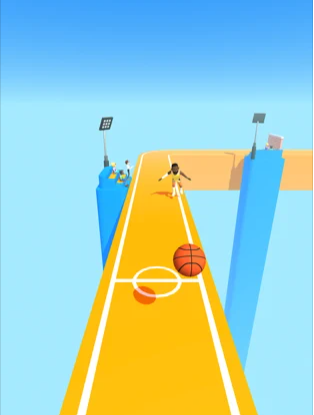 空气球3D篮球赛跑者游戏图1