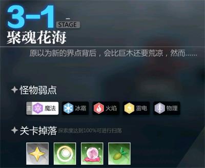 灵魂潮汐3-1聚魂花海怎么过？3-1聚魂花海100%探索度图文攻略