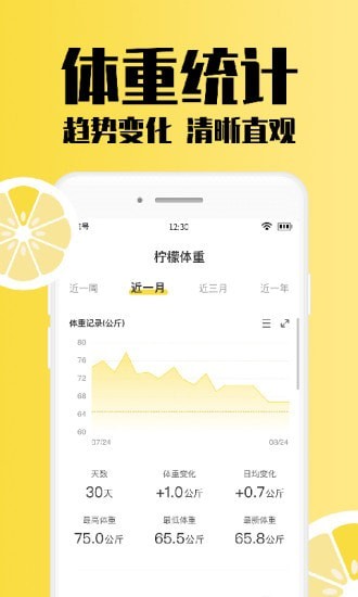 柠檬体重记录app图片1