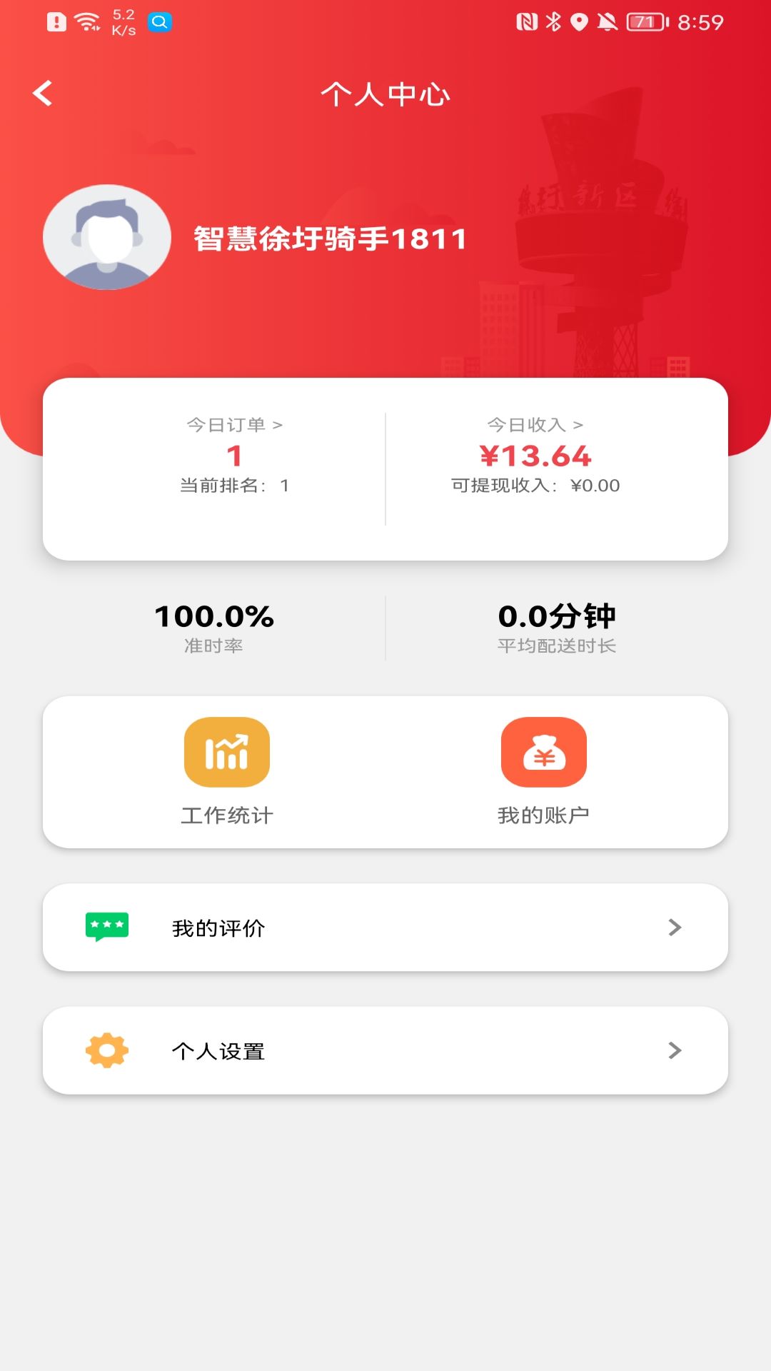 智慧徐圩骑手app图1