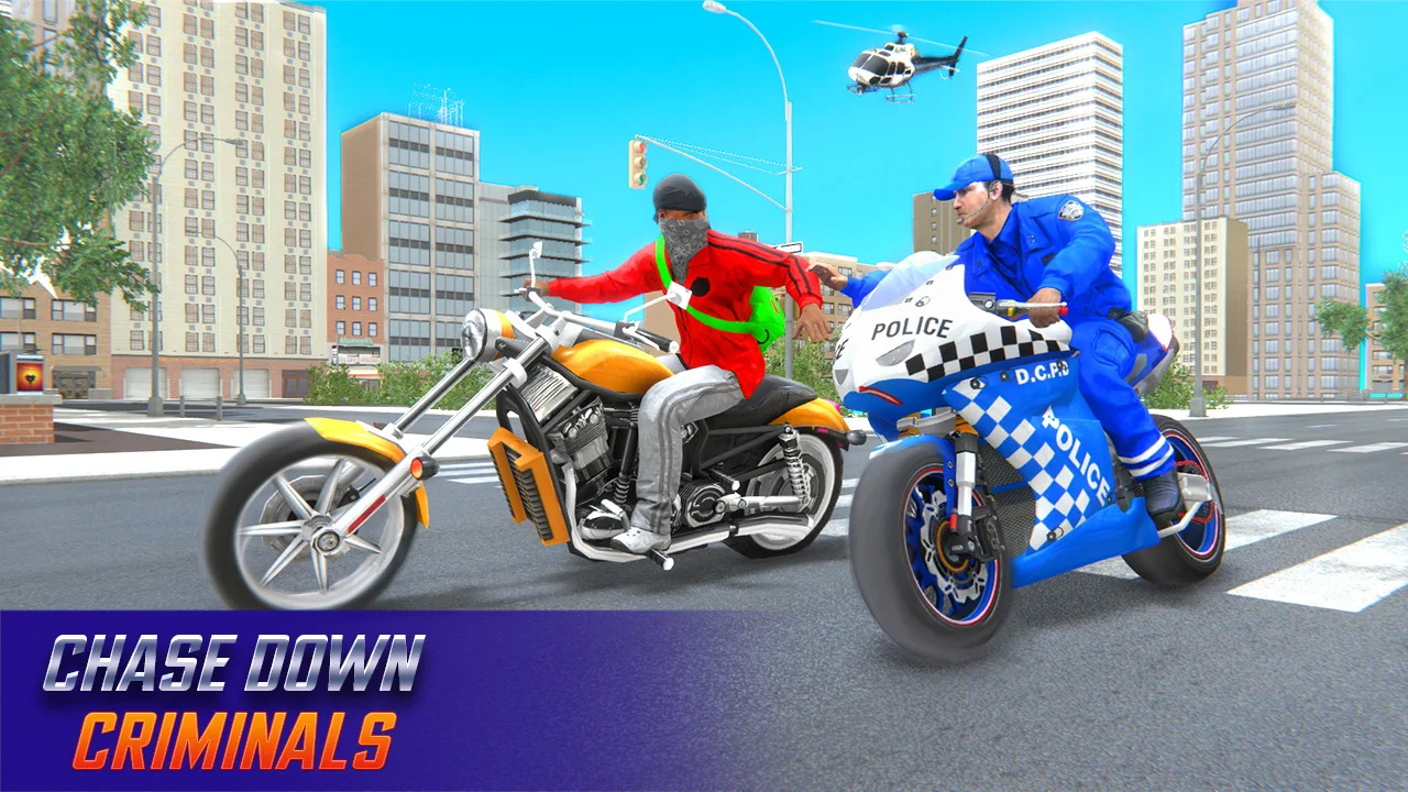 摩托车警察3d游戏图1