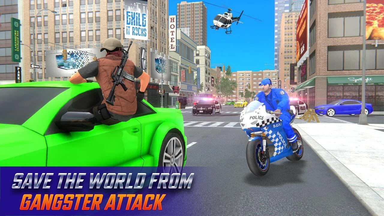 摩托车警察3d游戏图2