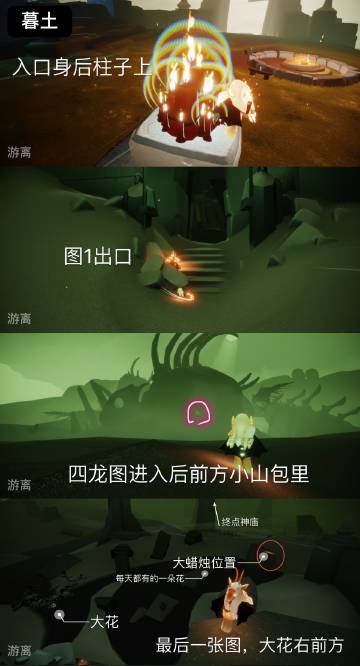 光遇12月20日大蜡烛位置分布图-光遇12.20大蜡烛在哪图片1