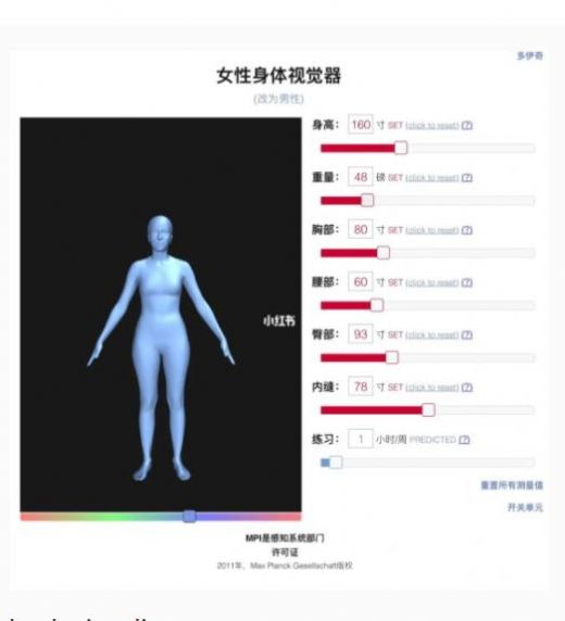 女性身体可视化修身工具手机版图2