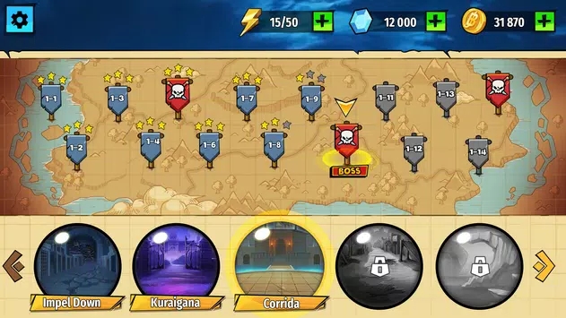 海贼王1.6手游最新汉化版图1