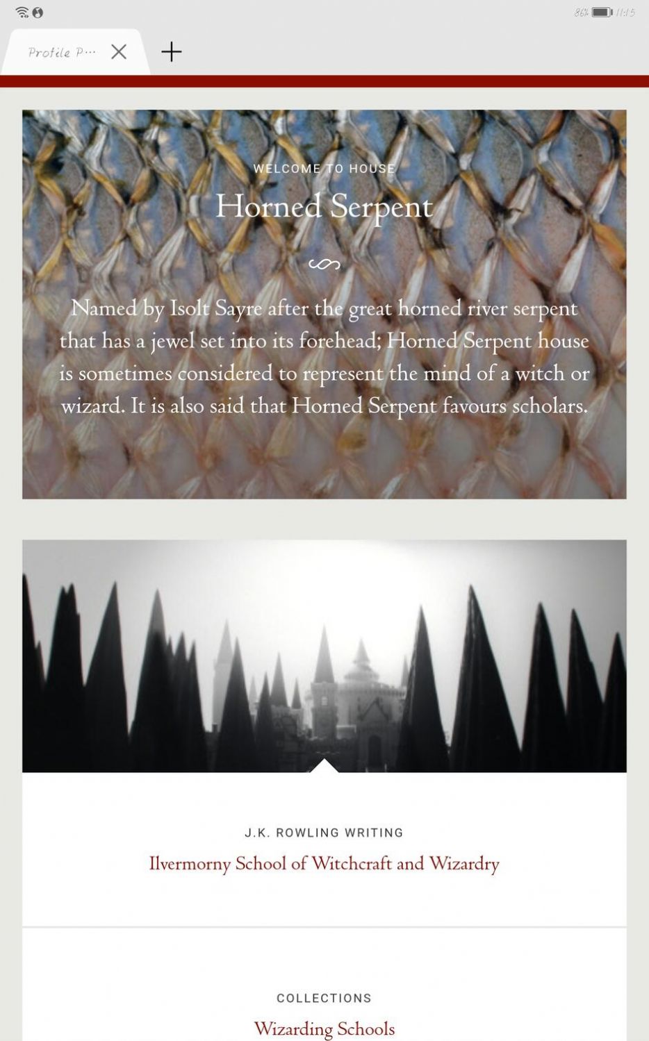 pottermore测试学院中文版图1