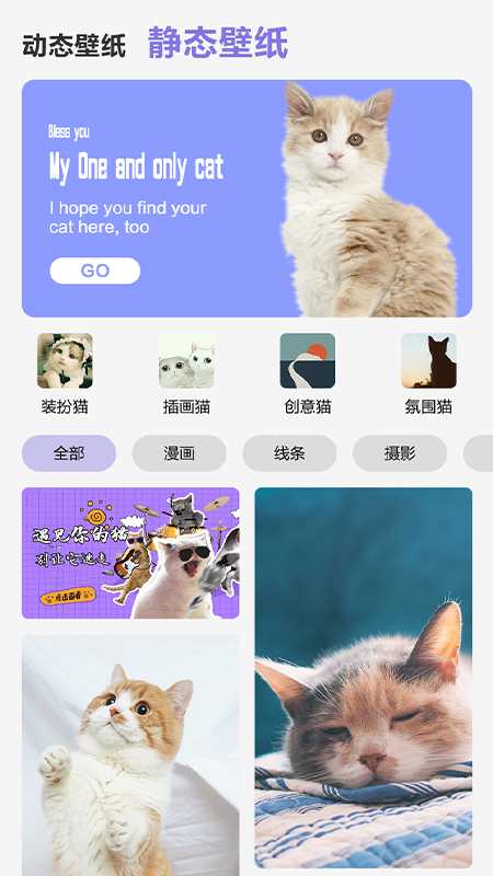 可爱喵喵壁纸手机版图2