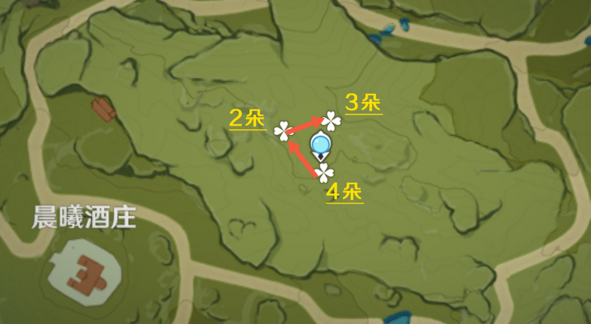 原神风车菊分布图-原神风车菊采集路线图图片3