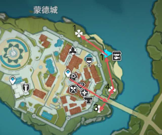 原神蒲公英籽采集图一览-原神蒲公英籽采集路线图2023图片1
