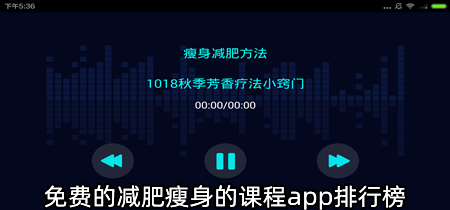 免费的减肥瘦身的课程app排行榜