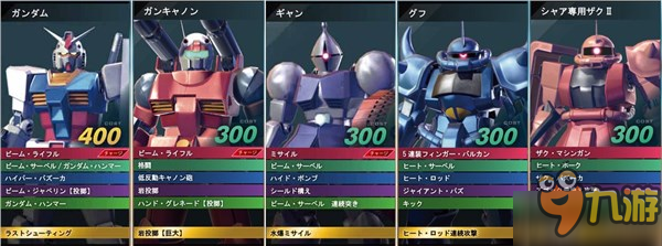《高达VS》开启Beta封闭测试 38台试玩机体正式公布图片2